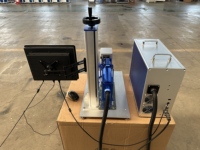 Máquina de Marcado Láser de Fibra Programable CNC Refrigerada por Aire HG-FT-D30, la Más Vendida, para Metal y Algunos Materiales Plásticos, Compatible con DXF/AI/DST