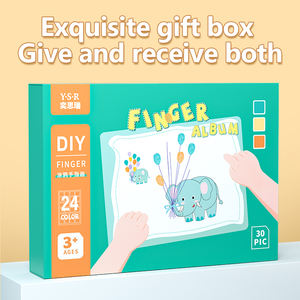 Kit de <span class=keywords><strong>pintura</strong></span> de dedos para niños pequeños, 24 colores vibrantes, lavable, no tóxico, dibujo de dedos, <span class=keywords><strong>pintura</strong></span> de Aprendizaje Temprano - Product Image 3