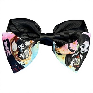 Vente Flash : Barrettes à Nœuds en Tissu pour Cosplay Wednesday <span class=keywords><strong>Addams</strong></span>, Accessoires Cheveux Exquis Entièrement Faits à la <span class=keywords><strong>Main</strong></span>, Épingles à Cheveux Style Européen-Américain - Product Image 1
