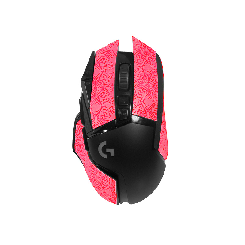 1pcs demi-pack souris autocollant-motif de neige Rose