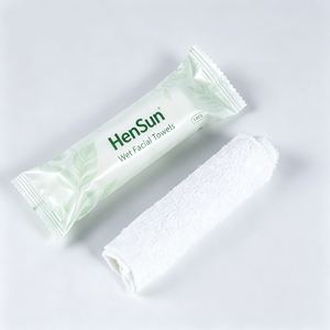 Toalla de mano de algodón húmeda, toalla facial de color sólido, toalla de mano para viaje, pañuelo refrescante para hotel - Product Image 2
