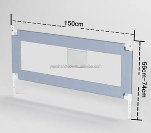 Nouvelle vente chaude : Ensemble de barrière de sécurité pour bébé, protection de lit, petit lit, barrière de lit pour enfants, tissu et métal multifonction - Product Image 6