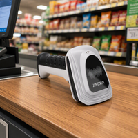 Lecteur de codes QR sans fil JINGXIN rapide 30 ips 800x600 haute précision 3 mil 1D 5 mil 2D pour caisse de supermarché