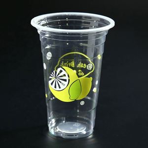 Factory Custom Disposable PP Plastic Tea <b>Cups</b> for Hot & <b>Cold</b> Drinks Silk Screen Printed with Lids - Product Image 6