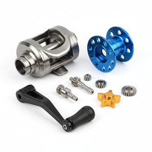 חלקי גלגלת דיג מעובדים ב-<span class=keywords><strong>CNC</strong></span> בדיוק גבוה, רכיבי אלומיניום קלים במשקל עם ציפוי אנודייז, עבור גלגלות דיג במי מלח. - Product Image 2