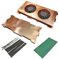Radiateur de fond de panier GPU en cuivre pur pour RTX 3090 3080 3070 carte graphique plaque arrière mémoire VRAM dissipateur thermique ventilateur de refroidissement auxiliaire