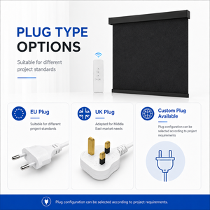 Persianas Enrollables Motorizadas Eléctricas con Sistema de Control Remoto, Control por Alexa/<span class=keywords><strong>Google</strong></span> para Hotel, Oficina, Escuela, Villa, Comercial - Product Image 5