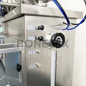 HONE Semi Automatic Vertical Small Scale Bottle Liquid Soft Drink Lotion Cream Paste Filling Machine Price With Feeder Pump