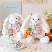 Adorables peluches de lapin de dessin animé, poupées personnalisées pour bébés et enfants, jouets pour l'heure du coucher, super douces, rembourrées en coton PP, écologiques, en vente