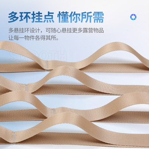 Lanière multifonctionnelle Xinda, sangle en nylon de 5 m avec 25 crochets pour le rangement des équipements de camping en plein air - Product Image 3