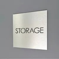Plaques de porte modernes personnalisées en acrylique, plaques nominatives gravées au laser, panneaux d'adresse étanches, finition brossée pour maison et appartement