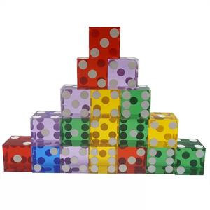 Dés en plastique transparent carré de 19 mm, dés à points réguliers, dés à points en <span class=keywords><strong>cristal</strong></span>, dés à points en plastique, dés à points en plastique - Product Image 2