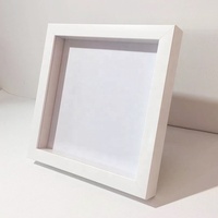 20X20 Cm Blanc Ombre Boîte Cadre Intérieur Taille 0.78 Pouces Profond Cadre Polystyrène 3D Boîte Cadre