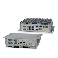 Mini-ordinateur industriel embarqué sans ventilateur Intel J6412, 3 ports LAN, 6 ports COM RS232 RS422 RS485, large plage de tension 9-36V
