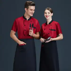 热销产品库克岛服装专业高品质餐厅员工厨师厨房制服