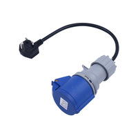 Prise électrique industrielle CEE-Eu, connecteur Schuko, rallonge, prise industrielle 3 pôles, prise CEE, 32A, 16A, 250V, rallonge 0,6M