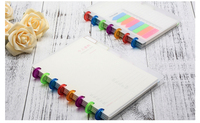 Disques en plastique RINGNOTE 24 mm, 1 pouce, lot de 1000, transparents multicolores, boucles de reliure en plastique pour carnets et agendas à disques