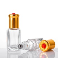 Nouveau style moyen-orient 3ml 6ml 12ml flacon à roulettes d'huile essentielle attar avec couvercle