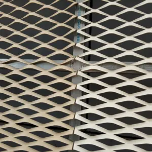CNC cut aluminum exterior wall cladding diamond hole steel aluminum expanded metal wire mesh with factory price