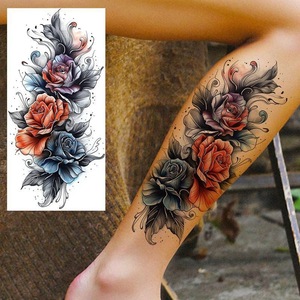 Tatouages temporaires à l'aquarelle pour femmes adultes - Ensemble réaliste de motifs floraux, papillons, phénix et mandalas en 3D, imperméables et longue durée - Product Image 5