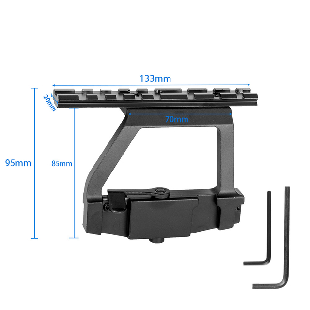 Factory Alloy High Profile Quick Release Skeleton Mount Adapter Outdoor Hunting Shooting Gear Accessories