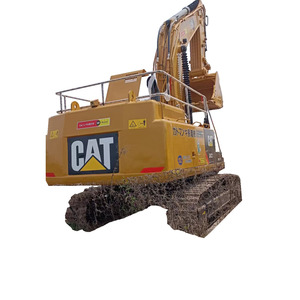 รถขุด CAT 349 สีเหลือง แบบตีนตะขาบ มือสอง พร้อมบุ้งกี๋ขุด - Product Image 1