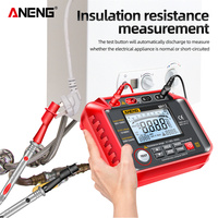 Megóhmetro Digital ANENG MH12 1000V, Medidor de Resistencia de Aislamiento, Probador de Tierra, Voltímetro de Alto Voltaje, Herramientas de Prueba