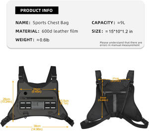 Muestra Gratuita de Bolso Táctico de Hombro Oxford Portátil con Camuflaje, Bolso de Pecho Unisex de Moda para Camping y Senderismo, de Poliéster - Product Image 5