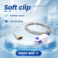 Consommables médicaux certifiés ISO, capteur de SpO2 compatible Massimoss Radical-7, sonde réutilisable à clip adulte 14 broches