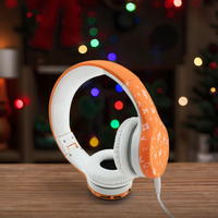 Headphone Anak-Anak Berkualitas dengan Antarmuka 3.5mm, Headphone Berkabel yang Lucu dan Dipatenkan untuk Anak Laki-Laki dan Perempuan, Hadiah Natal yang Sempurna