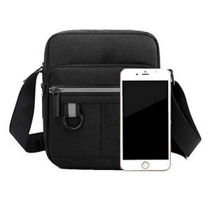 Bolso Bandolera Pequeño de Lona Personalizable de Fábrica, Estilo Simple, para Teléfono Celular y Monedas - Product Image 3