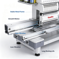 Machine à broder numérique automatique à tête unique pour t-shirts, casquettes et vêtements plats