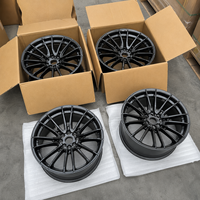 Produsen Cina XL, Velg Mobil PCD5*112 114.3 ET35 40,  Alloy Tempa, Warna Hitam Doff Multi Spoke, untuk Mobil Eropa