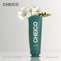 Ensemble d'emballages cosmétiques uniques en plastique, flacon pompe cylindrique pour lotion, shampoing, après-shampoing, sérum pour soins de la peau, impression de logo OEM