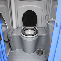 Toilette de camping portable pliable avec réservoir septique à jet léger pour voyage en voiture en plein air