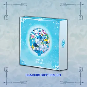 Caja de Regalo Glaceon, Caja de Regalo Cuadrada de Cartón Impresa a Todo Color, Embalaje Educativo Familiar, Juguete Coleccionable de Anime - Product Image 1