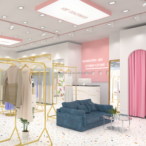 Estante de exhibición de ropa para tienda de belleza, estante de exhibición de metal para <span class=keywords><strong>boutique</strong></span> - Product Image 4