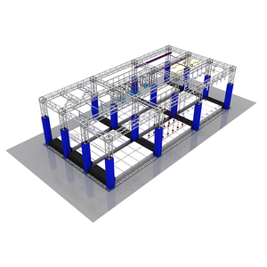 โครงยึดหลักสูตรนักรบนินจาในร่มแบบกำหนดเองพร้อมสนามเด็กเล่นนินจาสำหรับเด็กและผู้ใหญ่ - Product Image 4
