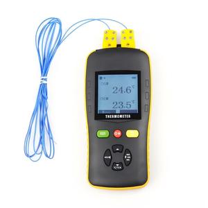 Tzone <span class=keywords><strong>Thermometer</strong></span> LCD-Display TC602 Zweikanaliges Handgehaltenes Digitales <span class=keywords><strong>Thermometer</strong></span> Typ-K/T/J Thermoelement Temperatur-Datenlogger - Product Image 1