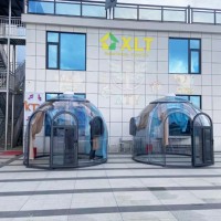 Starshine 4.0m Moderne PC Bubble House Préfabriqué Dôme Tente Glamping Igloo pour Salle À Manger Salle De Bains Hôtel Extérieur Entrepôt Villa Chine