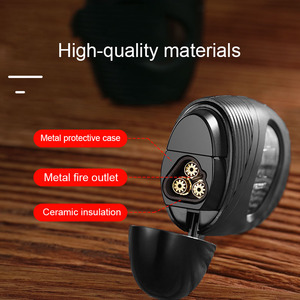 Grosir tempat tiga api pemantik api Aksesori cerutu pemantik api Aksesori pembuka lubang pemantik api Bisnis - Product Image 6