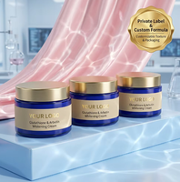 Crème de nuit pour le visage à l'acide hyaluronique et à la vitamine C personnalisable, anti-rides, apaisante, hydratante, pour peaux grasses, marque privée