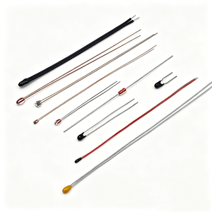 Sonde de température haute précision à thermistance <span class=keywords><strong>NTC</strong></span> 40K 13K <span class=keywords><strong>12K</strong></span> 8K 7K 2.7K Ohms MF58 100K 3950 1% avec perles de verre 60mm - Product Image 1