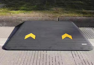 الجملة الثقيلة الصفراء رأس الطائرة خطوات المطاط كبح وسادة المنحدر لمنحدر رصف حاجز الباب لوقوف السيارات المنزلية - Product Image 5