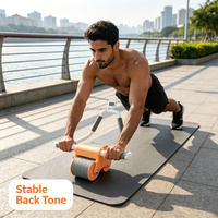 Rodillo Abdominal Automático para Principiantes, para Hombres y Mujeres Adultos, Ejercicio para Quemar Grasa en la Cintura