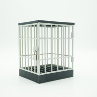 Smartphone en plastique de style européen cellule de prison pas à vendre Gadget de bureau Cage de téléphone Serrure de table Coffre-fort Home Office Nouveauté Gag Toy