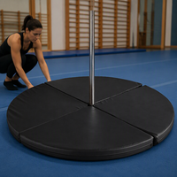 Tapis de protection pour pole dance en mousse PVC, épaisseur 10 cm, taille personnalisée, impression couleur, logo pour entraînement à domicile ou en salle de sport