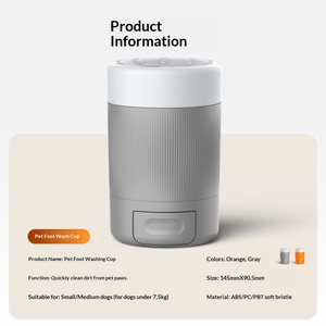 Tazza per Lavaggio <span class=keywords><strong>Zampe</strong></span> Cani Semi-Automatica con Logo Personalizzato, in ABS PBT Antibatterico, per Pulizia Rapida delle <span class=keywords><strong>Zampe</strong></span> Sporche - Product Image 4