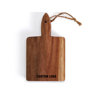 Tablas de cortar de Acacia de madera maciza Mini Tabla de charcutería personalizada de madera con logotipo - Product Image 3