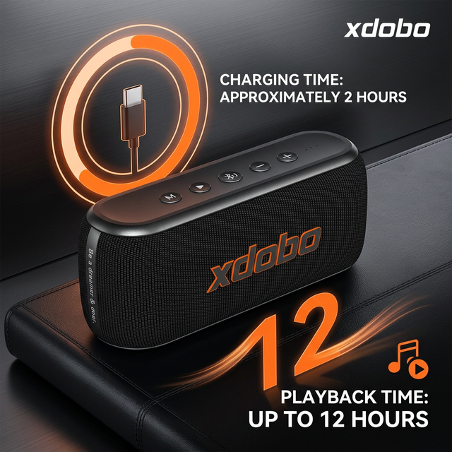 Xdobo X8 4 60W Deep Bass BT 5.3 Wireless Portable Speaker HiFi Stereo Outdoor IPX6 Waterproof Party Speaker TF Card AUX
